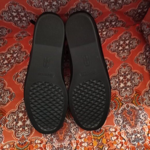 AEROSOLES Linbo Moccasin Style Fringe Black Suede Ankle Boots Size 6 - Picture 12 of 14